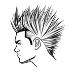 spiky hair gel image